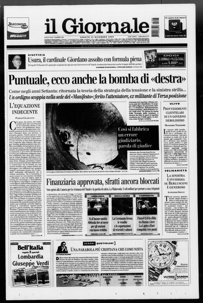 Il giornale : quotidiano del mattino